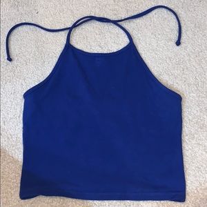Brandy Melville royal blue halter top!